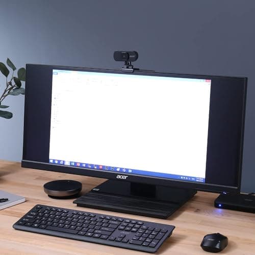 acer Full HD USB Streaming 2MP Webcam | 1080P HD | 360° Rotation | Digital Microphone | Plug & Play for Desktop or Laptop PC | Stream for Zoom, Skype, Facetime, YouTube | Conference Calls & MS Teams 5