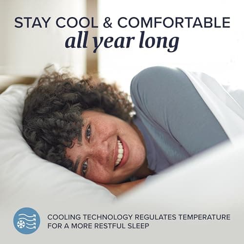 Beckham Hotel Collection King Size Memory Foam (Adjustable Fill) Bed Pillows Set of 2 - Cooling Shredded Foam Pillow for Back, Stomach or Side Sleepers 7