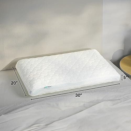 SLEEP IS THE FOUNDATION Gel Memory Foam Pillow for Sleeping - Adjustable & Cooling Pillow for Side Sleepers and All Sleeping Positions - Queen Size Pillow 7