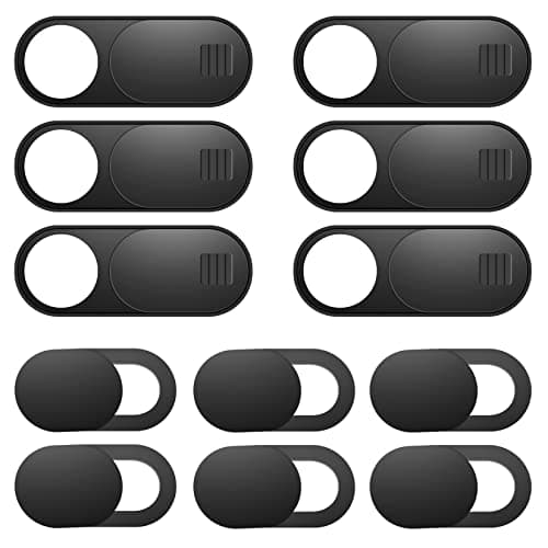 ZUCUCUC Laptop Camera Cover Slide, 12 Pack Webcam Cover, Phone Camera Cover, Ultra-Thin Computer Slide - Fits Most Laptop, Desktop, PC, Tablet, Smartphone to Protect Your Privacy and Security