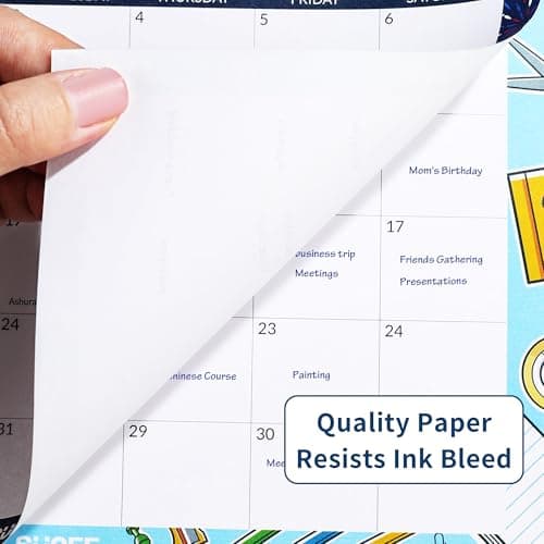 SUNEE Magnetic Calendar from October 2024 to December 2026 8"x10", Fridge Calendar 2 Year Planner with Magnet for Monthly Kitchen Program, Seasonal Color 7