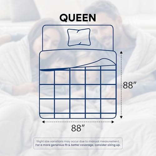 Utopia Bedding Comforters Queen Size, All Season Duvet Insert, Down Alternative Box Stitched Bed Comforter with Corner Tabs, Machine Washable (White) 2
