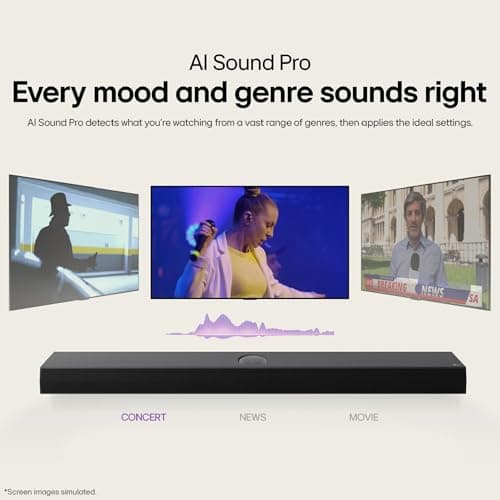 LG S70TY 3.1.1-Channel QNED TV Matching Soundbar, Dolby Atmos, Wow Orchestra, Rear Speaker Ready, Wireless Subwoofer (2024 Model) 13