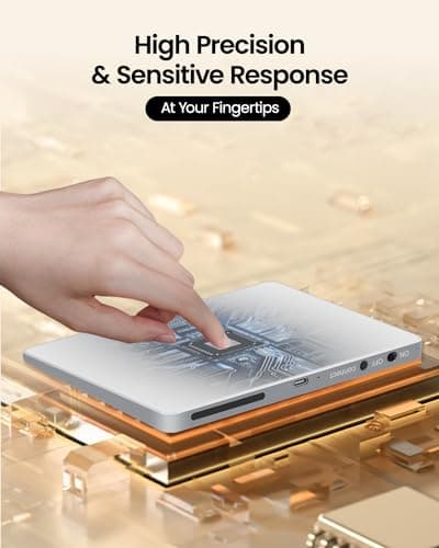 ProtoArc Bluetooth Trackpad for Windows 10/11, T1 Plus Large High-Precision Touchpad, Wireless Trackpad Mouse with Multi-Gesture Support for Computer Desktop Laptop, White and Silver 6