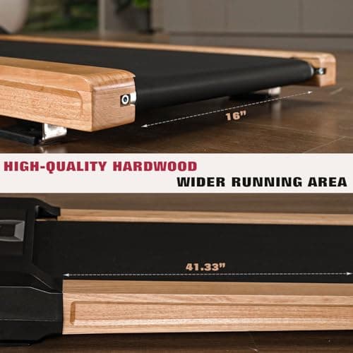 Walking Pad Treadmill, High Grade Wood Under Desk Treadmill 300LBS Capacity, Max 2.5 HP Electric Treadmill for Home&Office with Remote Control LED Display 6