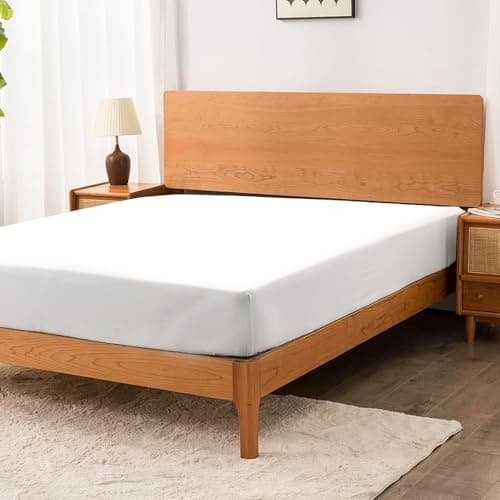 2-Pack Washed 16" Deep Pocket Fitted Sheet Full Size - Pack of 2 Bed Sheets - Soft Brushed Microfiber - Fits 8 to 16 inch Mattress - Breathable,Fade Resistant,Easy Care (White,54“x75) 7