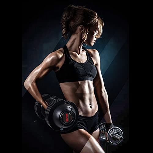 Adjustable Dumbbell Set 22lbs pair adjustable dumbbell- Perfect for Strength Training and Fitness Workouts 9