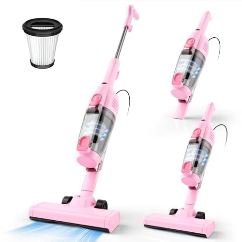 Vazone R6X Corded Stick Vacuum Cleaners for Home, 20Kpa Powerful Suction Stick Vacuum with 16Ft Cord, 2 in 1 Lightweight Handheld Vacuum Cleaner for Hardwood Floor Pet Hair