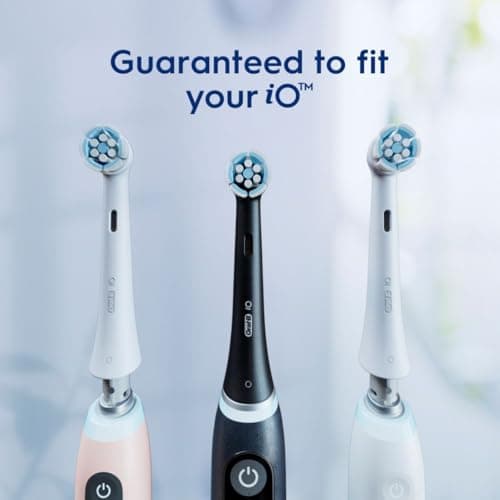 Oral-B iO Series Gentle Care Electric Toothbrush Replacement Brush Heads for an Oral-B Electric Toothbrush, 4 Count, Black 6