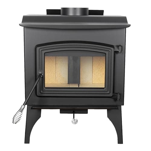 Pleasant Hearth 1,200 Sq. Ft. Small Wood Burning Stove with legs 5