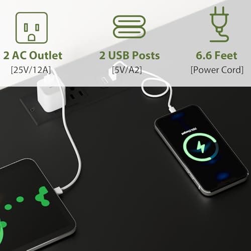 Harpaq Black Dresser for Bedroom with 10 Drawers, Chest of Drawers with Charging Station, TV Stand Storage with LED Light for 55" TV, Fabric Drawers with PU Finish, Dresser with Shelves for Closet 5