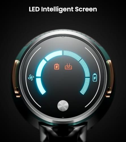 Cordless Vacuum Cleaner, Upgraded 580W 48KPA 65Mins Vacuum Cleaners for Home, Cordless Stick Vacuum Cleaner with Self-Standing and LED Screen, Anti-Tangle Wireless Vacuum for Pet Hair/Carpets/Floors 6