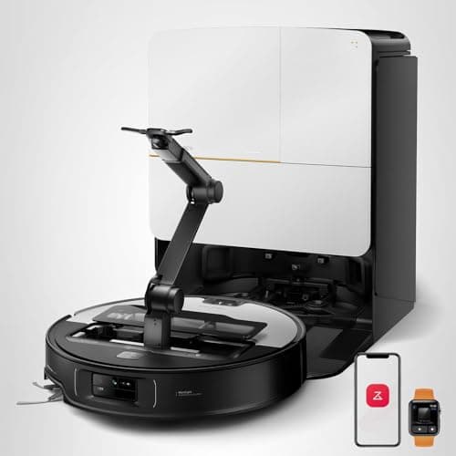 roborock Saros Z70 Robot Vacuum and Mop, OmniGrip Arm, AI-Powered, 22,000Pa Suction, 3.14’’ Ultra Slim, FlexiArm Riser Technology, AdaptiLift Chassis, Obstacle Avoidance, Auto Mop Washing & Drying 10