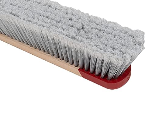 Harper 24 Inch Indoor Push Broom, Premium Heavy Duty Smooth-Surface Floor Cleaning with Flagged Bristles, Home and Garage Sweeping, Gray 8