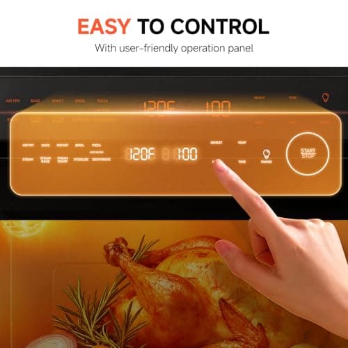 OUNIN 24L Steam and Air Fryer Combo Countertop Oven,11-in-1 Convection Baking and Steam,Bake,Broil,Dehydrate,304 Stainless Steel,Fast Cooking with Precise Electronic Temperature Control,for Gifting 7