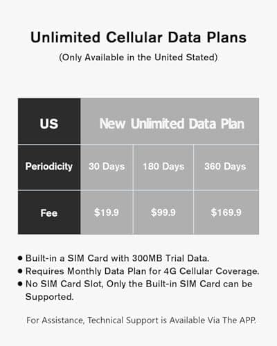 Xega 4G Cellular Security Camera【Dual Lens】Outdoor with SIM Card, 14400mAh 2K HD Wireless Solar 4G LTE Camera, PTZ Motion Dtetection Light Siren Warning TF Cloud Storage,Only Support The Built-in SIM 8