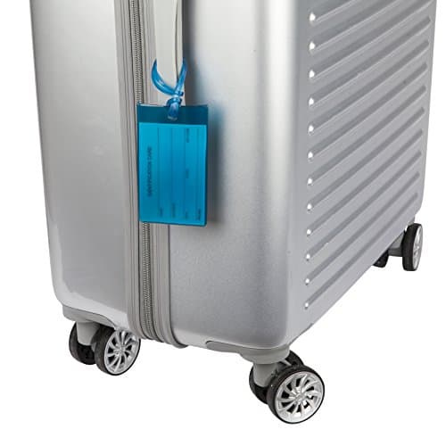 4 Pack TravelMore Luggage Tags for Suitcases, Flexible Silicone Travel ID Identification Labels Set for Bags & Baggage – Blue 5