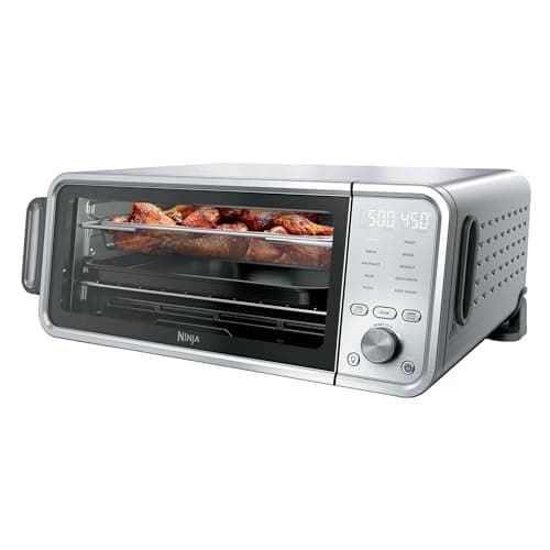 Ninja FT405CO 10-in-1 Digital Air Fry Oven with Extra Large Capacity, Flip Up and Away, Stainless Steel Body, and Temperature Control (Renewed) 8