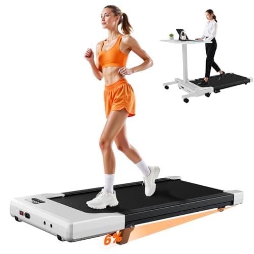 MJWW Walking Pad with Incline, 6% Manual Incline Under Desk Treadmill 3-in-1 for Home Office, Walking Pad Treadmill with 2.5HP Quiet, LED Display & 300LB Capacity