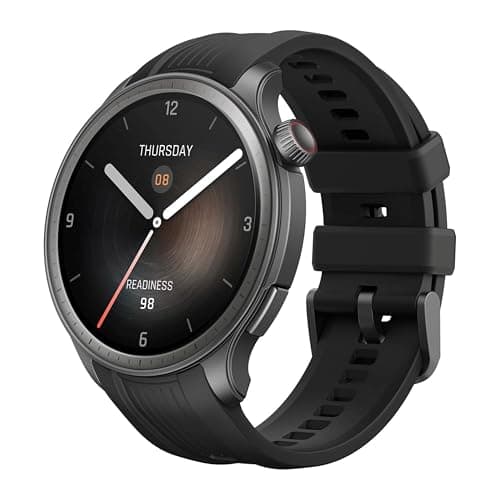 Amazfit Balance Smart Watch 46mm with Fitness Tracker, Body Composition & Health Analysis, Sleep Recovery, GPS, Amazon Alexa Built-in, Bluetooth Calling, Fitness Watch for Android iPhone, Black