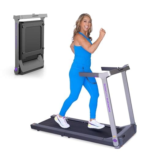 WalkingPad Denise Austin Folding Portable Treadmill Exercise Equipment, Purple