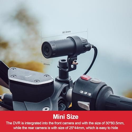 INNOVV K6 Motorcycle Dash Cam Dual Channel QHD 2K+1080P, IP67 Waterproof Mini Motocam with Wi-Fi, 120°Golden Angel, G-Sensor Detection, Support 256GB(SD Card not Included) 7