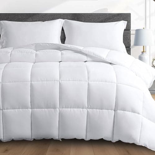 HomeSmart Weighted Comforter King Size (20lbs, 92x104), Extra Fluffy Oversized Blanket, Fits Standard and California King Beds