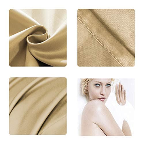 Copper Infused Pillowcase for Fine Lines/Wrinkles Reduction & Hair Smoothing Made of 100% Copper Oxide Fiber,Natural Beauty and Clean Environment,Anti-Aging for Sleeping Acne Prone Skin (1, Golden) 6