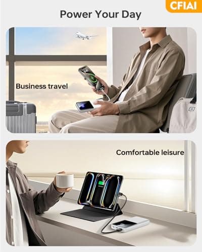 Portable Charger Power Bank - 15,000mAh Battery Pack Portable Phone Charger with Built in Cable 22.5W Fast Charging Powerbank Compatible with iPhone Android Samsung Phone, Travel Camping Essential 6