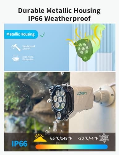 LONNKY 8-LED IR Illuminator, 90 Degree Wide Angle, 100Ft Range, White 5