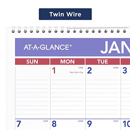 AT-A-GLANCE 2024 Wall Calendar, 15-1/2" x 22-3/4", Large, Spiral Bound, Monthly (PM32824) 7