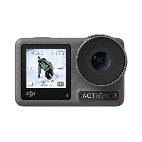 DJI Osmo Action 6 Essential Combo, Action Camera with 1/1.1″ Square Sensor, Variable Aperture of f/2.0–f/4.0, Cold-Resistant, 4hrs Battery, Action Camera 8K Ideal for Daily Use