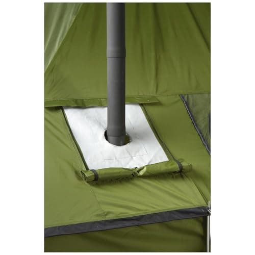 Guide Gear Outdoor Wood Burning Stove; Portable with Chimney Pipe for Cooking and Camping 6