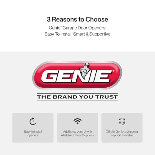 Genie 7155-TKV StealthDrive Connect Smart Garage Door Opener works with Alexa, 7155-TKV Ultra- Quiet Belt Drive 11