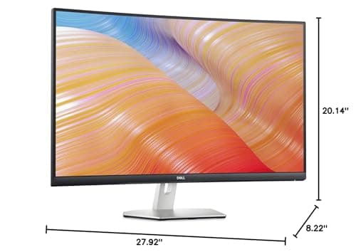Dell S3222HN Curved Monitor - 31.5-inch FHD (1920x1080) 75Hz 4Ms 1800R Curved Display, HDMI Connectivity, AMD FreeSync Technology, Tilt Adjustability - Silver 12