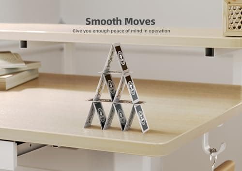 Claiks 63" L Shaped Standing Desk with Drawers and LED Lights, Height Adjustable Electric Corner Standing Desk with Monitor Stand & Power Outlet, 4 Memory Preset, Nature 8