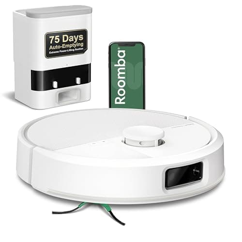 iRobot Roomba Max 705 Vac Robot Vacuum + AutoEmpty Dock - Extreme Power-Lifting Suction, Anti-Tangle Dual Rubber Brushes, Self-Empties, Recognizes and Avoids Obstacles, LiDAR Navigation