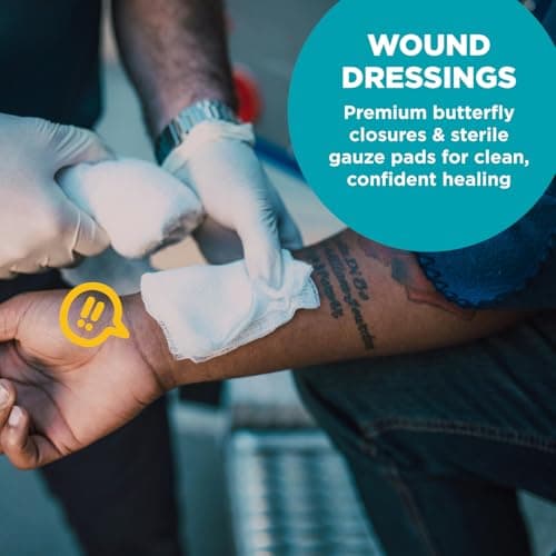 Be Smart Get Prepared 110 pc First Aid Kit: Clean, Treat, Protect Minor Cuts, Home, Office, Car, School, Business, Travel, Emergency, Outdoor, Camping & Sports, FSA/HSA (Packaging may vary) 6