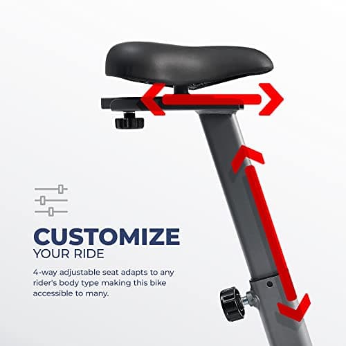 Sunny Health & Fitness Performance Upright Exercise Bike with 8-Level Magnetic Resistance, Pulse Sensor & Exclusive SunnyFit® App Enhanced Bluetooth Connectivity - SF-B220030 5