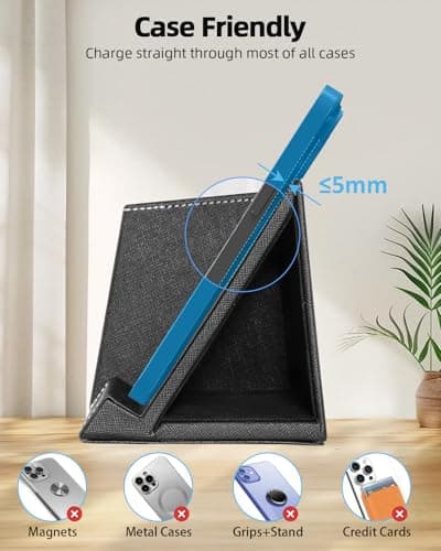 Multifunctional Pen Holder and Organizer for Desk with Wireless Charger, Digital Indoor Thermometer and Humidity Gauge, Home Office Organizers and Storage (Battery Included) 9