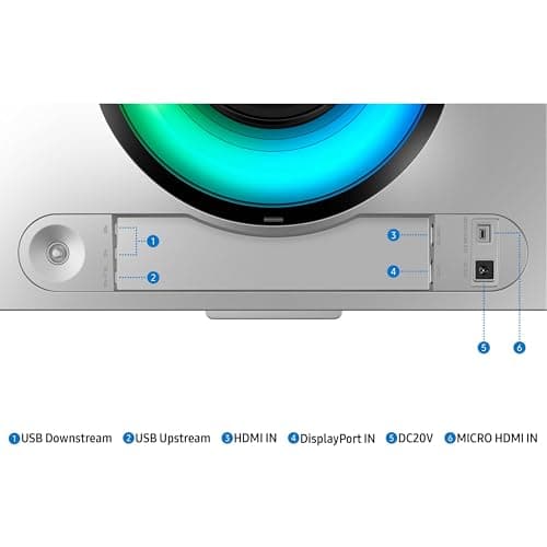 Samsung 49" Odyssey OLED G9 (G95SC) Curved Smart Gaming Monitor, QD-OLED, 240Hz, 0.03ms, FreeSync Premium Pro, G-Sync Compatible, Dual QHD, Neo Quantum Processor, LS49CG954SNXZA 9