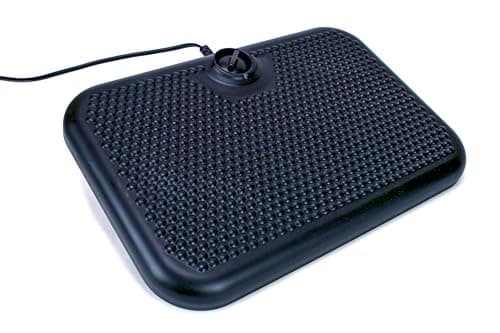 Cozy Products Toasty Toes Foot Warmer, Ergonomic Heated Footrest with 3 Adjustable Positions and 2 Heat Settings, Portable Space Heater, 105 Watts, Black, 12" x 18" x 5"