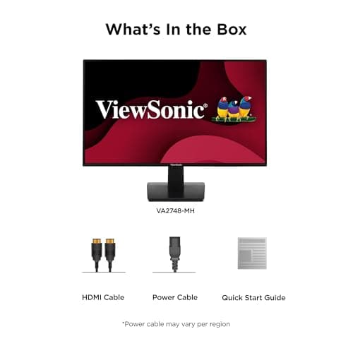 ViewSonic VA2247-MH 22 Inch Full HD 1080p Monitor with 100Hz, FreeSync, Ultra-Thin Bezel, Eye Care, HDMI, VGA Inputs for Home and Office 8