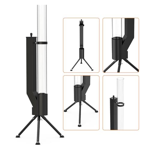 ONLYFIRE OUTDOOR LIVING 58" Patio wood pellet Fire Pit with Ash Tray, Portable Pellet Heater for Camping Backyard Porch Coffee Shop Outside Restaurant, Bonfire Party, RV, Tailgating, Beach, FP042 3