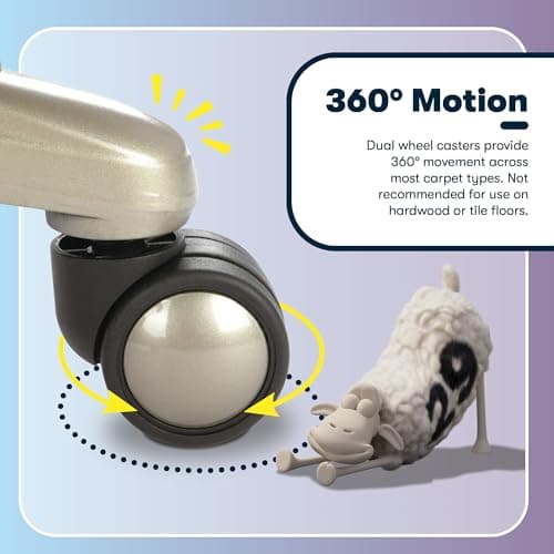 Serta Ergonomic Executive Office Chair Motion Technology Adjustable Mid Back Design with Lumbar Support, Light Gray Fabric 13