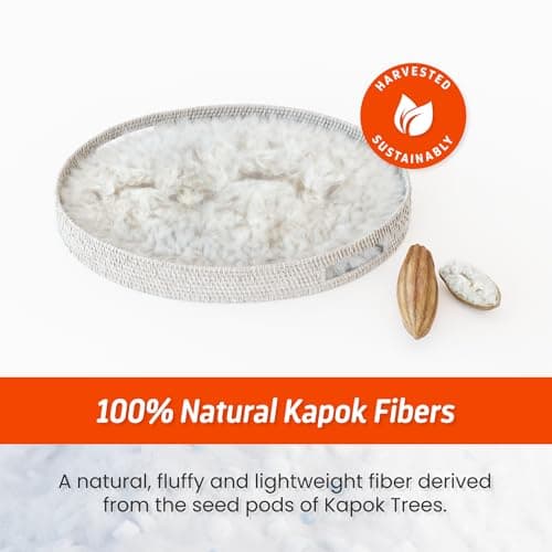 Layla Sleep Adjustable Fill Kapok Pillow, 2pack of The Luxurious Cooling Pillow, King, Supportive for Head and Neck, Fully Adjustable, Natural Material That is Light and Airy. 7