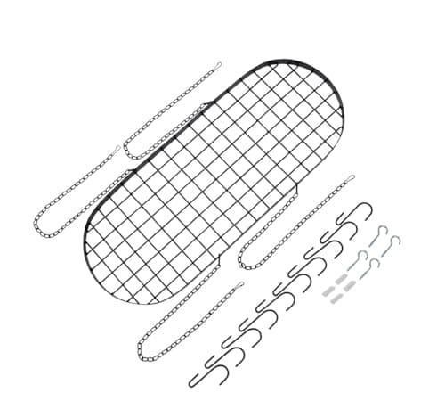 Black Hanging Pot and Pan Rack Organizer Space-Saving Ceiling Mount Cookware Storage Rack 2 Heavy Duty Swag Hangers and 15 S-Hooks; Bonus - 2 Heat Resistant Oven Mitts.Colgador Para ollas Y Sartenes. 6