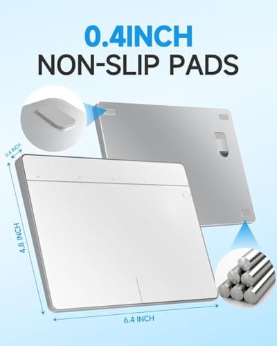 Wireless Bluetooth Trackpad for Windows 10 & 11, 3-in-1 Connectivity Modes,High Precision Control, Portable Multi-Touch Gestures touchpad for PC & Laptop (Grey&White) 6