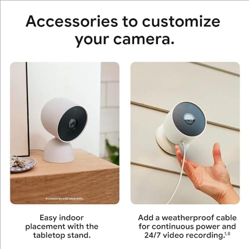 Google Nest Cam Outdoor or Indoor, Battery - 2nd Generation - 6 Pack 5