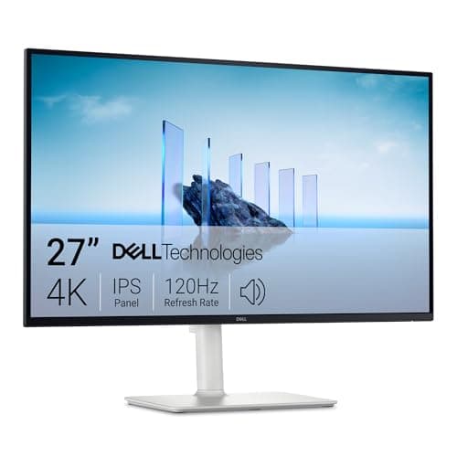 Dell 27 Plus 4K Monitor - S2725QS - 27-inch 4K (3840 x 2160) 120Hz 16:9 Display, IPS Panel, AMD FreeSync Premium, sRGB 99%, Integrated Speakers, 1500:1 Contrast Ratio - Ash White (Renewed)